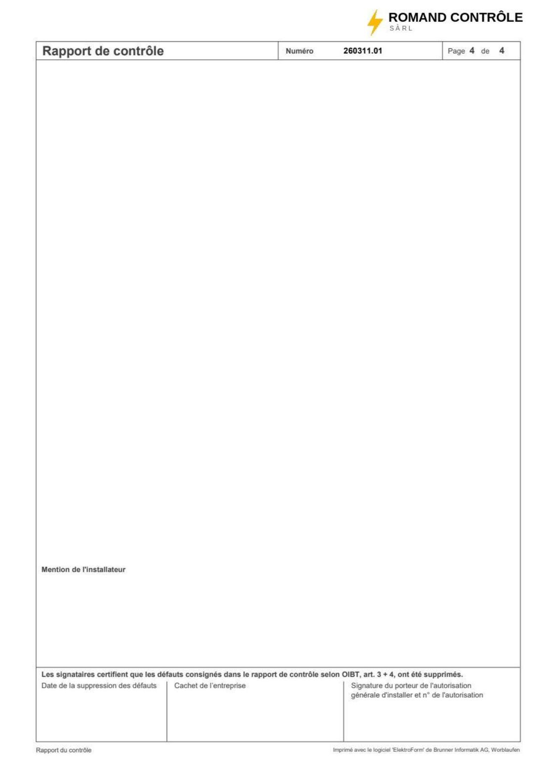 Rapport de contrôle au format de référence GRD, page 4 sur 4